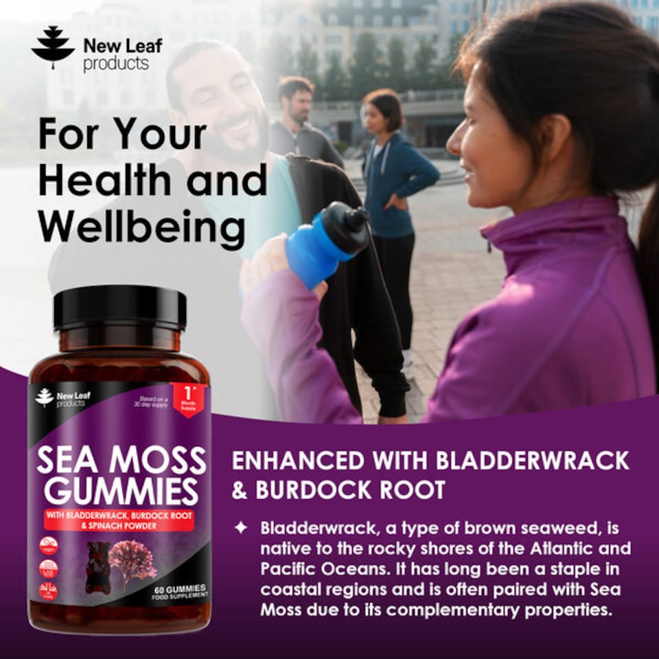 image 1 of Sea Moss Gummies + Burdock Root & Bladderwrack