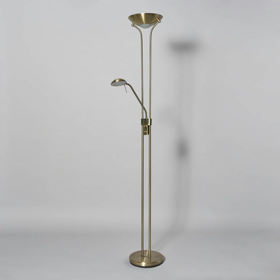 image 1 of BHS Mother and Child LED Floor Lamp | Bronze | Antique Brass | 1