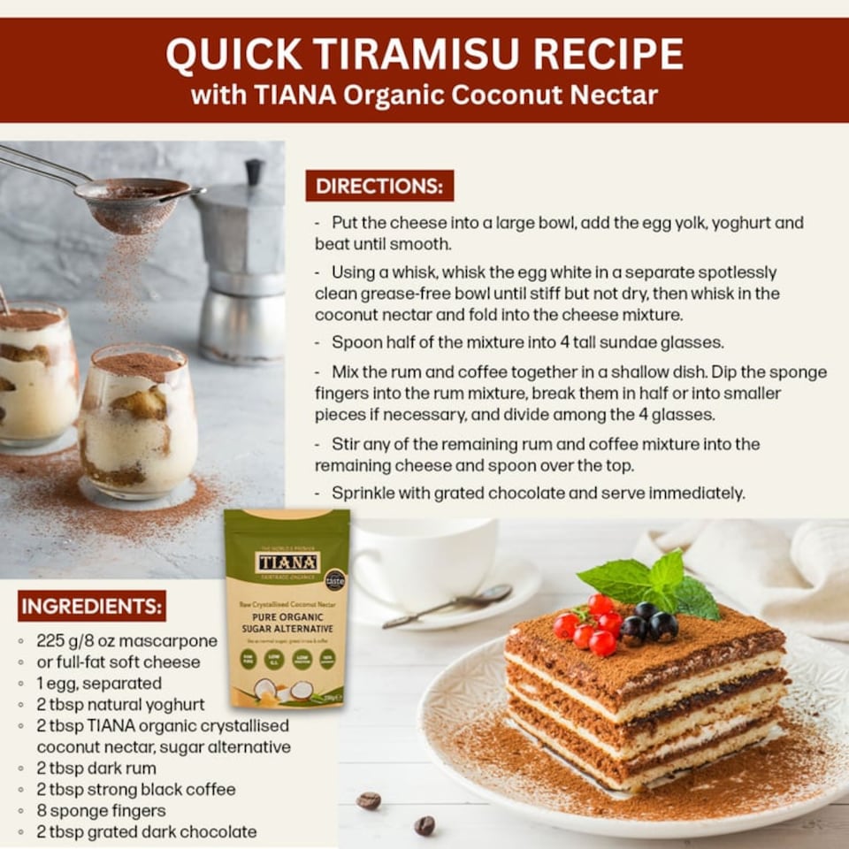 image 1 of TIANA Organics Crystallised Raw Coconut Nectar 250g P4 | Brown | Light Golden | One Size | Caramel | 4