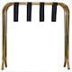 image 4 of Harbour Housewares Folding Metal Luggage Rack - Gold | Gold | Gold