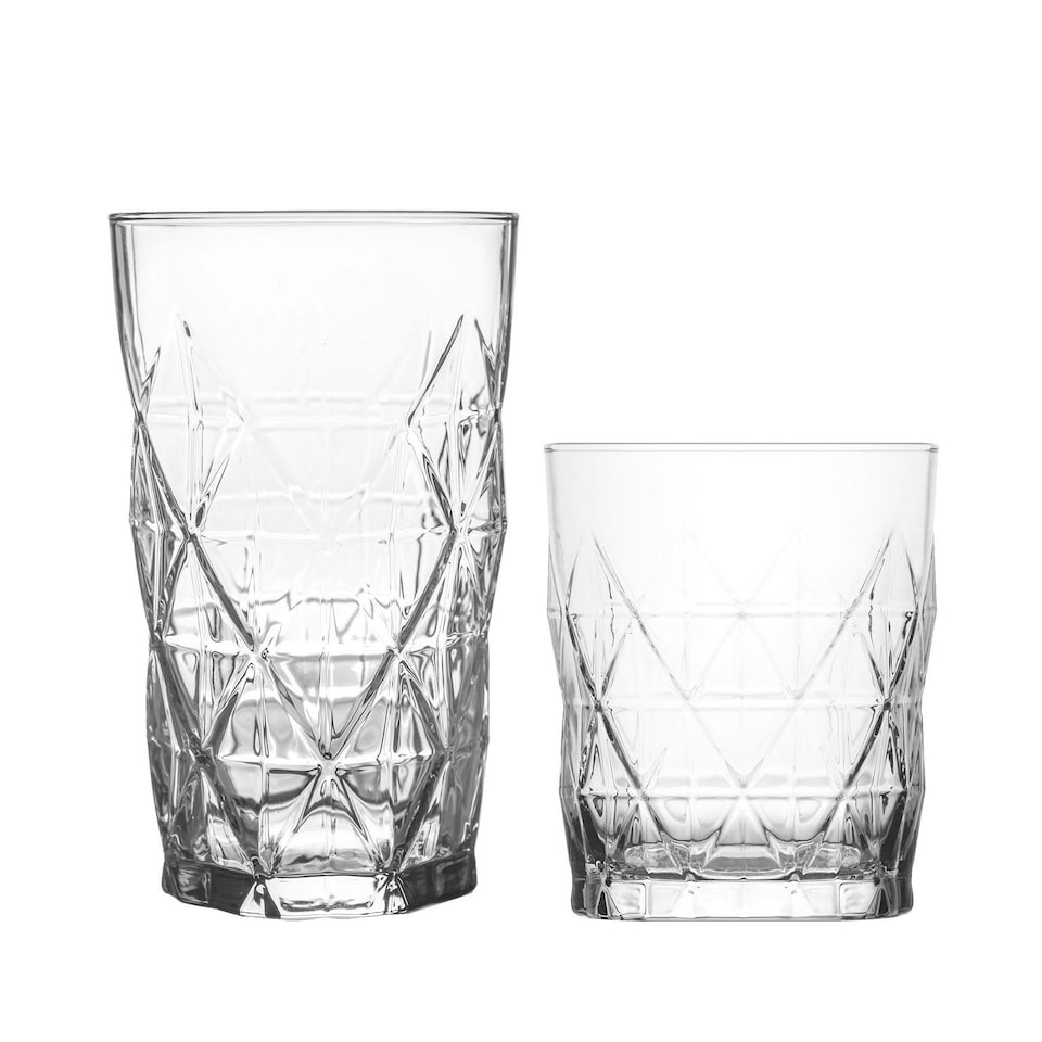 image 1 of LAV 12 Piece Keops Glassware Set - Clear Clear