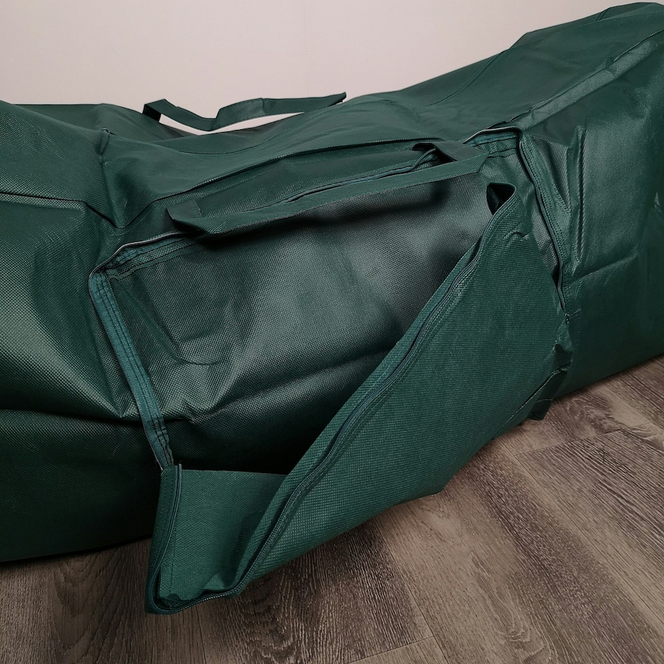image 1 of 1.2m Green Christmas Tree Storage Bag with Zip and Carry Handle