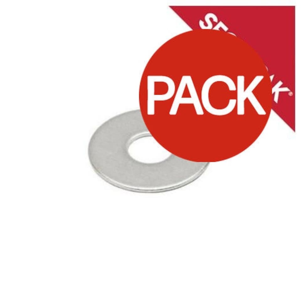 Securpak M10 Zinc Plated Penny Washers (Pack of 18) - Silver - 25mm