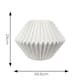 image 4 of ValueLights Astrid Geometric Origami Hexagon Pleat Lamp Shade | White