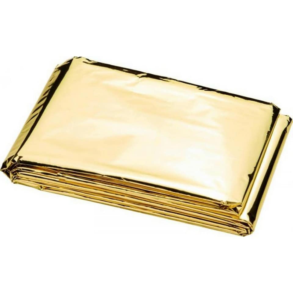 image 1 of Bullet Frederik 2 Function Emergency Blanket - Gold/Silver - One Size