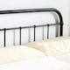 image 3 of Tewin Vintage Hospital Style Black Metal Bed Frame (King) | Black | Black | King