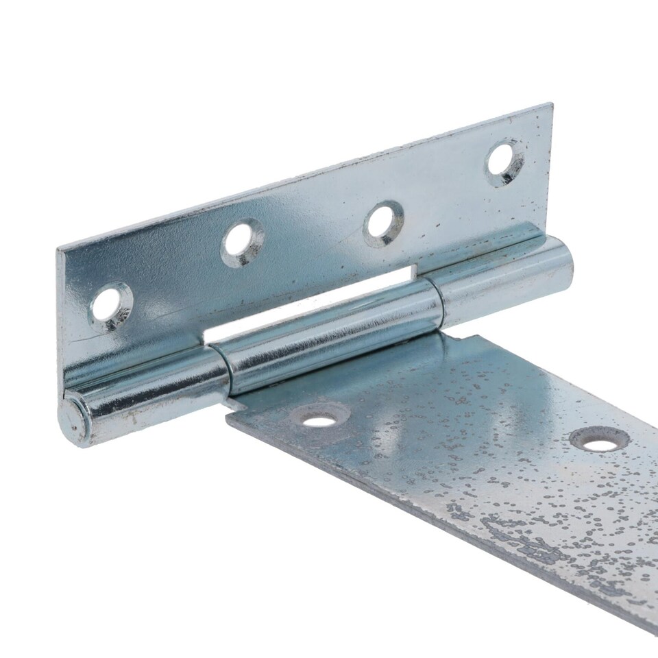 image 1 of 16in / 400mm Heavy Duty T Tee Hinges For Shed + Garden Gates Zinc Plated 8pc