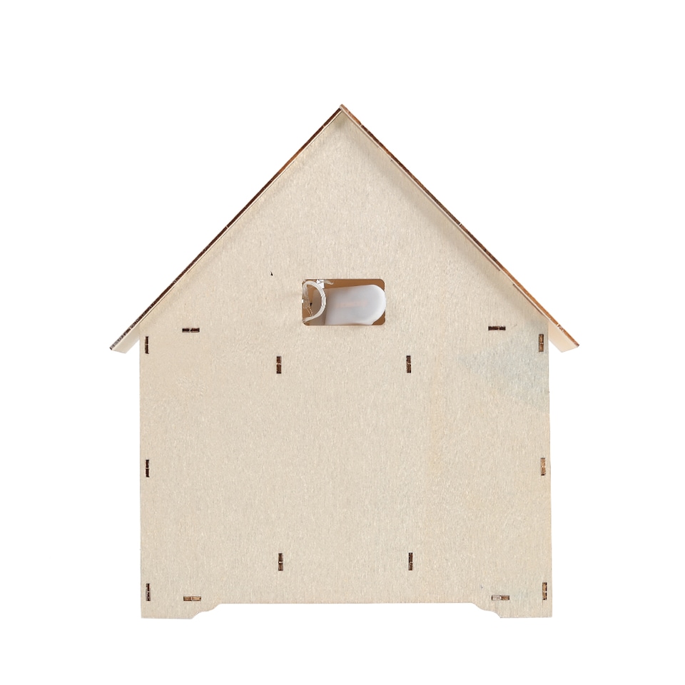 image 1 of Living and Home Wooden Christmas Advent Calendar with LED Light