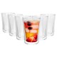 image 1 of Rink Drink Double-Walled Glasses Set - 360ml - Pack of 6 Clear