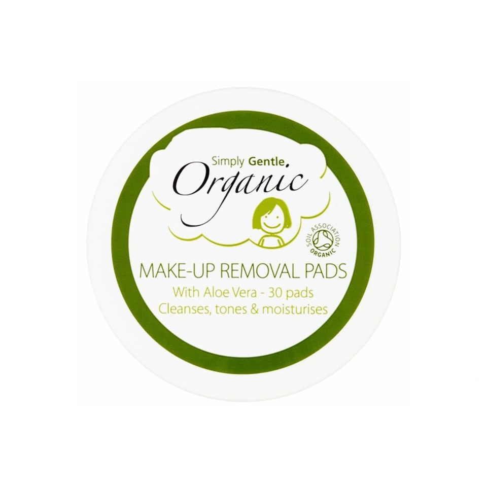Organic Make-Up Removal Pads, 30 Pads (Simply Gentle)