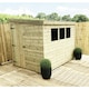 image 1 of 8 x 7 REVERSE Garden Shed Pressure Treated T&G PENT Wooden Garden Shed + 3 Windows + Single Door (8' x 7' / 8ft x 7ft) (8x7)