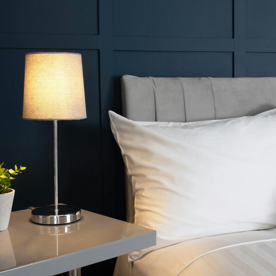image 1 of BHS Mira Touch Stick Table Lamp, Grey