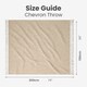 image 6 of Large Cotton Chevron Herringbone Sofa Throw Blanket - 150 x 200cm | Brown | Beige | One Size | 1