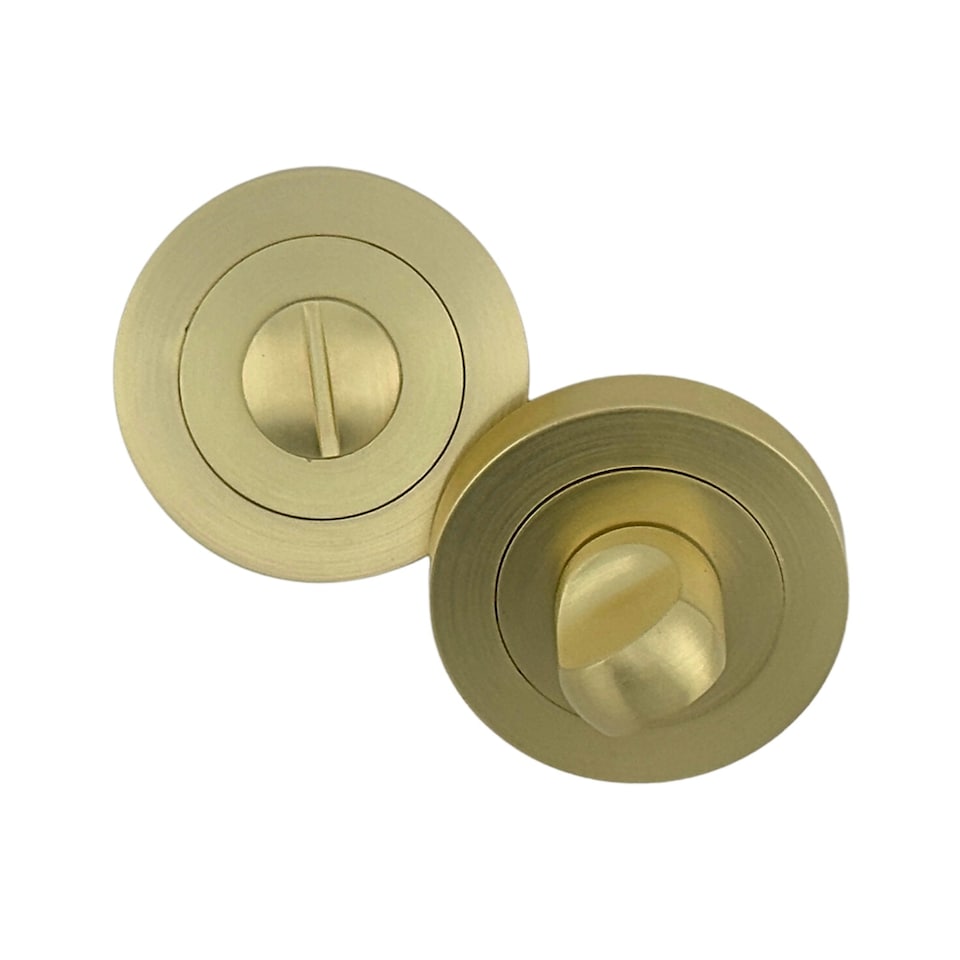 image 1 of AXS Bathroom Turn & Release - Satin Brass