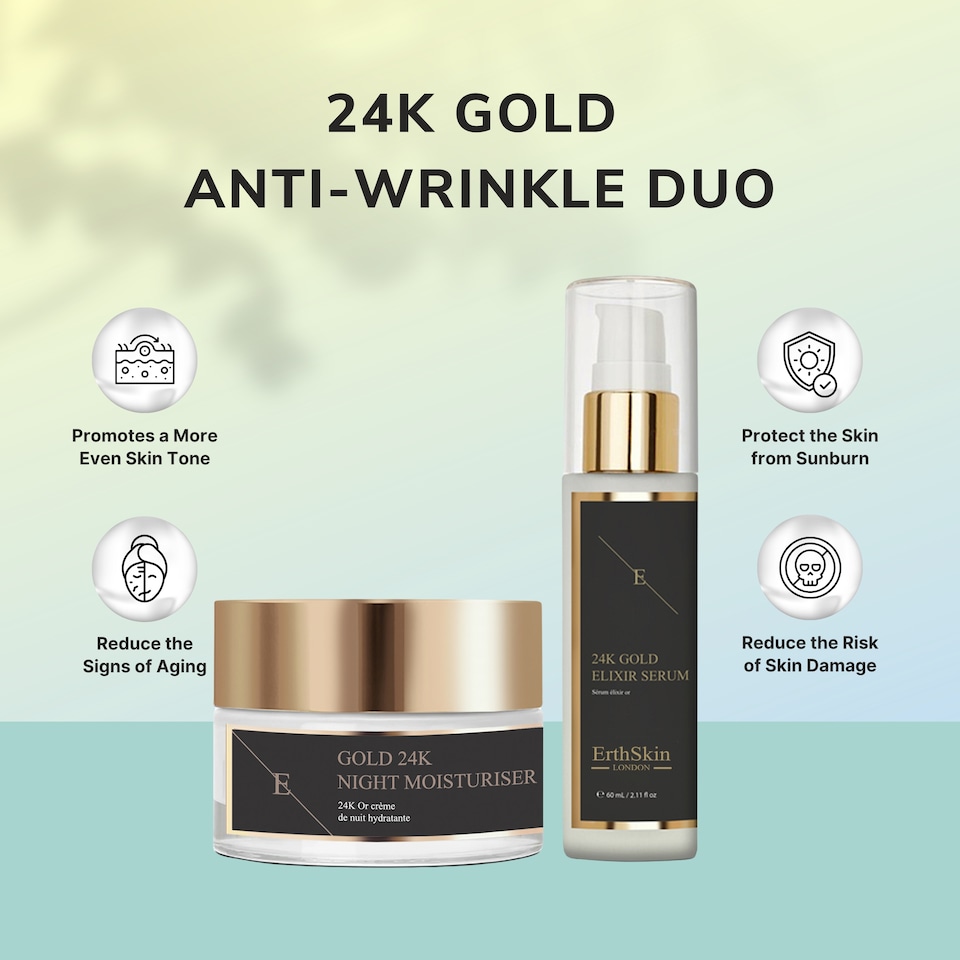 image 1 of Erth Skin London 24K Gold Overnight Repair Duo