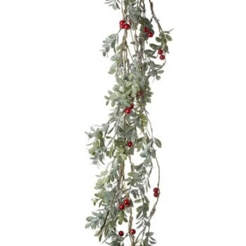 Heaven Sends Christmas Faux Berry Garland - Approx. 120 Berries, Bright Red