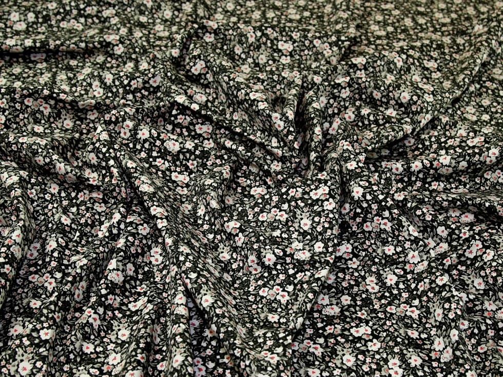 Black 100% Cotton Poplin Fabric for Dressmaking, Quilting, 150cm / 59" Wide - per metre
