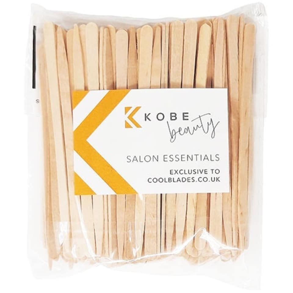 image 1 of Kobe Beauty Wooden Eyebrow Waxing Spatulas (x200)
