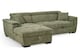 image 6 of Green Chenille Fabric 1C2 Corner Sofabed with Storage WILSON
