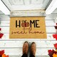 image 2 of Marco Paul Beige Coir 'Home Sweet Home' Doormat 40x60cm Autumn Welcome Mat