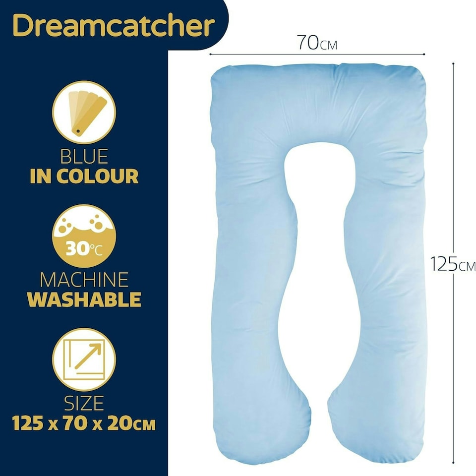 image 1 of Dreamcatcher U-Shaped Pregnancy Pillow Maternity Nursing Support Cushion Blue Blue