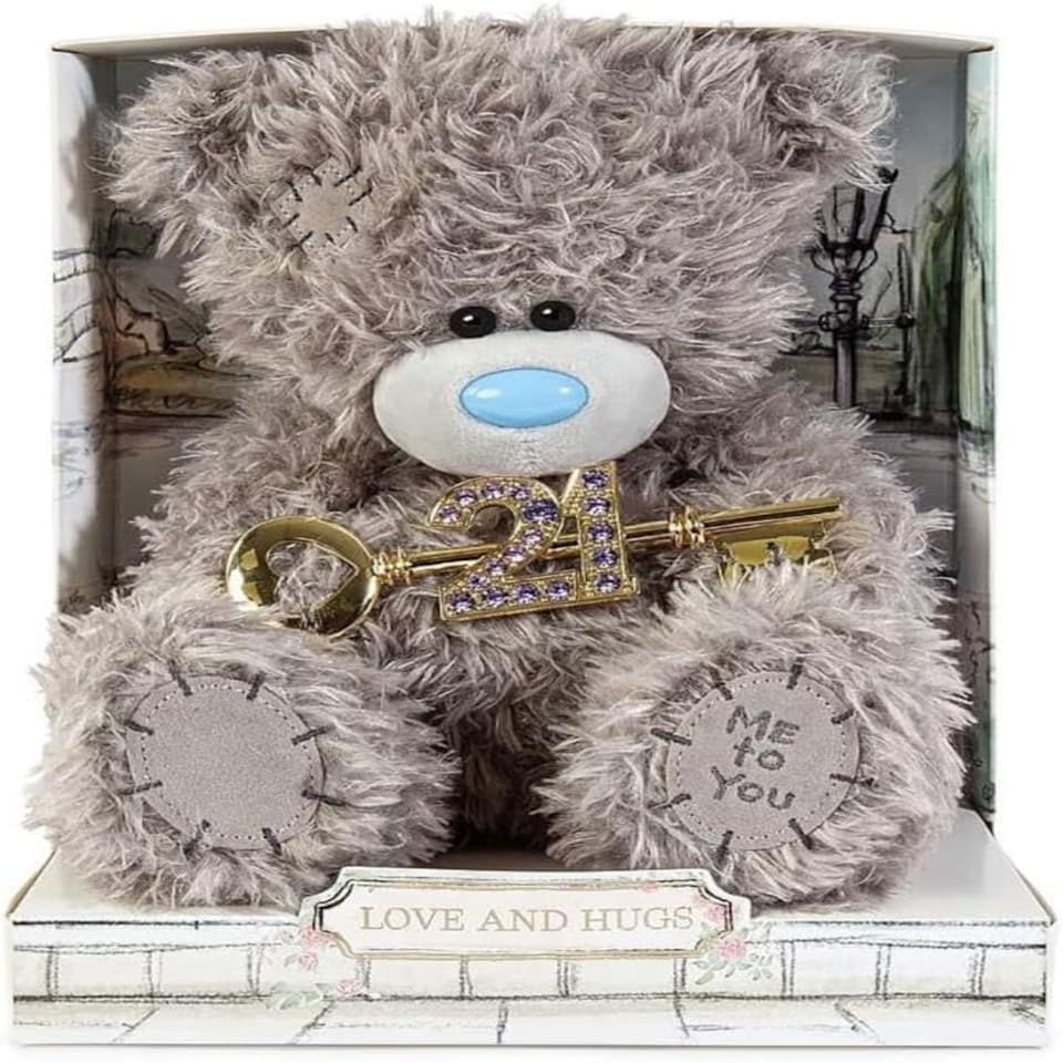 image 1 of Me to You Cute Plush 21st Birthday 19cm High Presented On Premium Gift Plinth Signature Collection