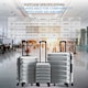 image 8 of Flight Knight 25" 4 Wheel ABS Hard Case Medium Suitcase 100+ Airlines Approved - easyJet, British Airways, Ryanair, Jet2, Emirates & Many More - Check-in | Cream | Cream/Black | Medium