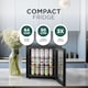image 3 of DMD 50L Glass Mini Fridge with LED Light, Lock & Key | Black