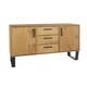 image 3 of Texas, Medium Sideboard With 2 Doors, 3 Drawers Brown