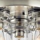 image 4 of Brinley 3 Light Flush Mount Ceiling Light Brushed Nickel, E27
