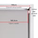 image 2 of FURNISHED Blackout Roller Blind with Pink Glitter Trim and Duck Egg Bow Trimmable Window Shade | Blue | Duck Egg Blue | (W) 190cm x (L) 210cm