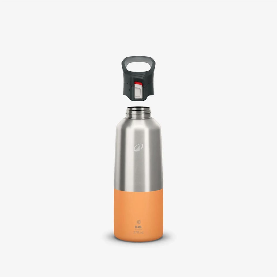 image 1 of Decathlon 900 0.8 L Insulated Stainless Steel Flask With Quick-Release Cap