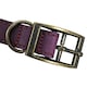 image 4 of HugglePets Legacy Leather Dog Collar - Merlot N/A | XS