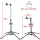image 3 of Yaheetech Folding Bike Repair Stand Adjustable Height Black