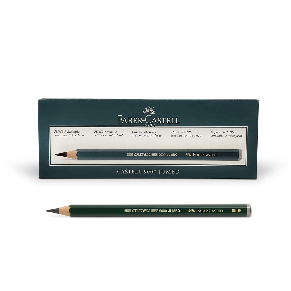 Faber-Castell - Castell 9000 Jumbo Pencil, 4B - FC119304