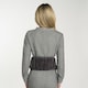 image 4 of OHS Ribbed Fleece Hot Water Bottle Belt Adjustable Heating Wrap | Grey | Charcoal