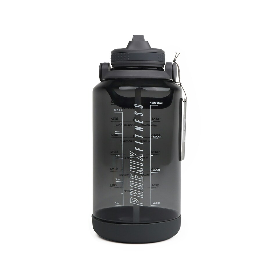 image 1 of Phoenix Fitness Motivational Water Bottle - Slate