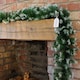 image 4 of Samuel Alexander 270cm (9ft) x 25cm Snow Tipped Green Christmas Garland Decoration Xmas garlands Decoration for Stairs, Fireplaces, Wall Door Home Decorations