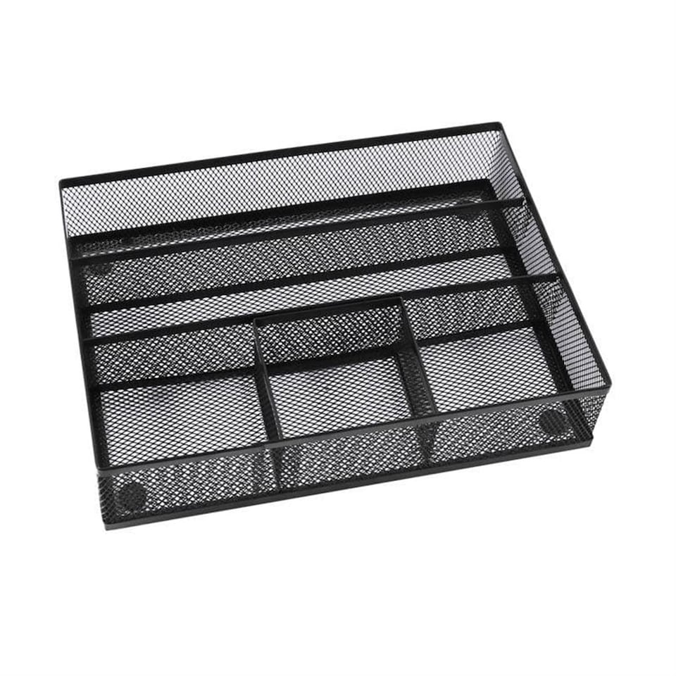 image 1 of 5 Sorter Drawer Mesh Desk File Black Organizer 30 x 21.5 x 6cm