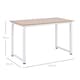 image 7 of HOMCOM Computer Desk Dining Table Writing Table with Metal Frame, White