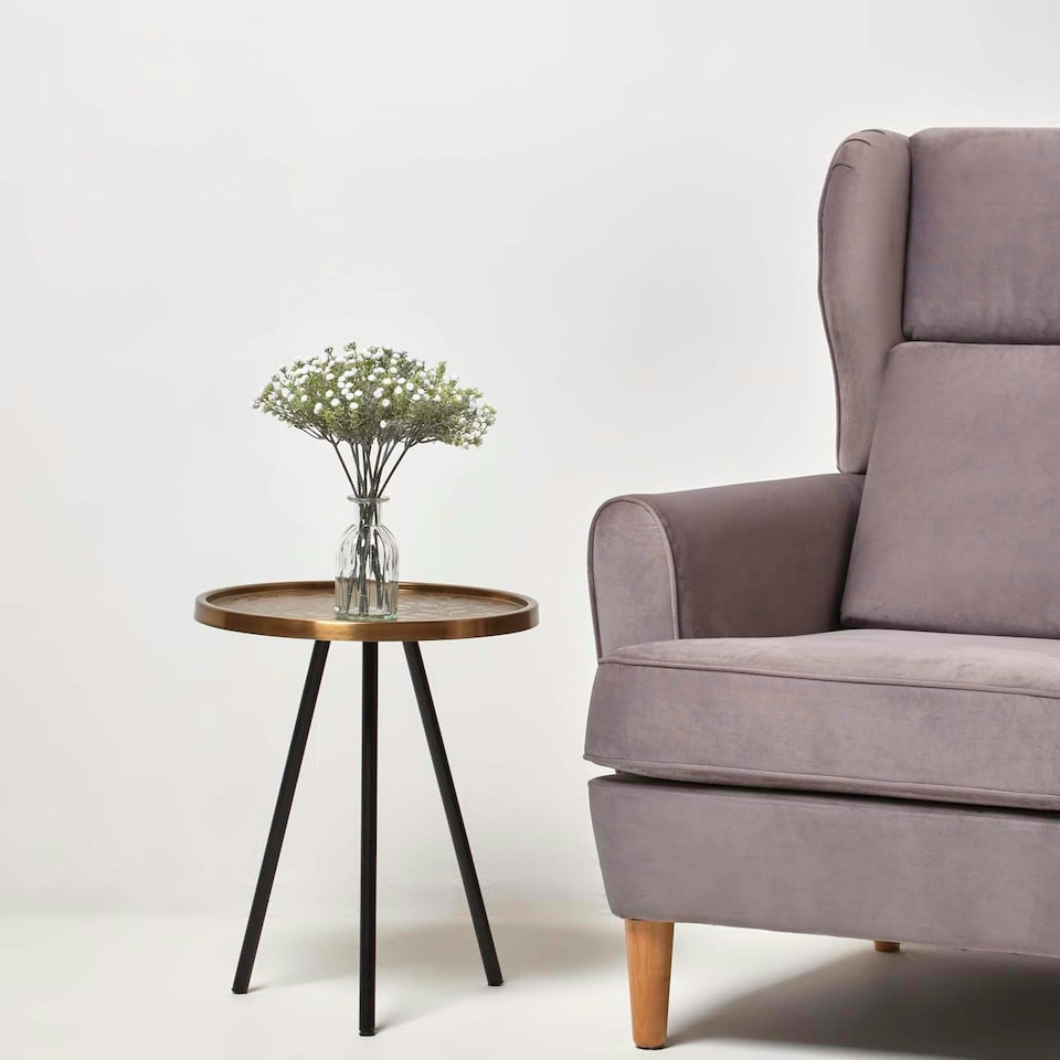 image 1 of Homescapes Artificial Flower White Baby's Breath Bouquet, 32 cm