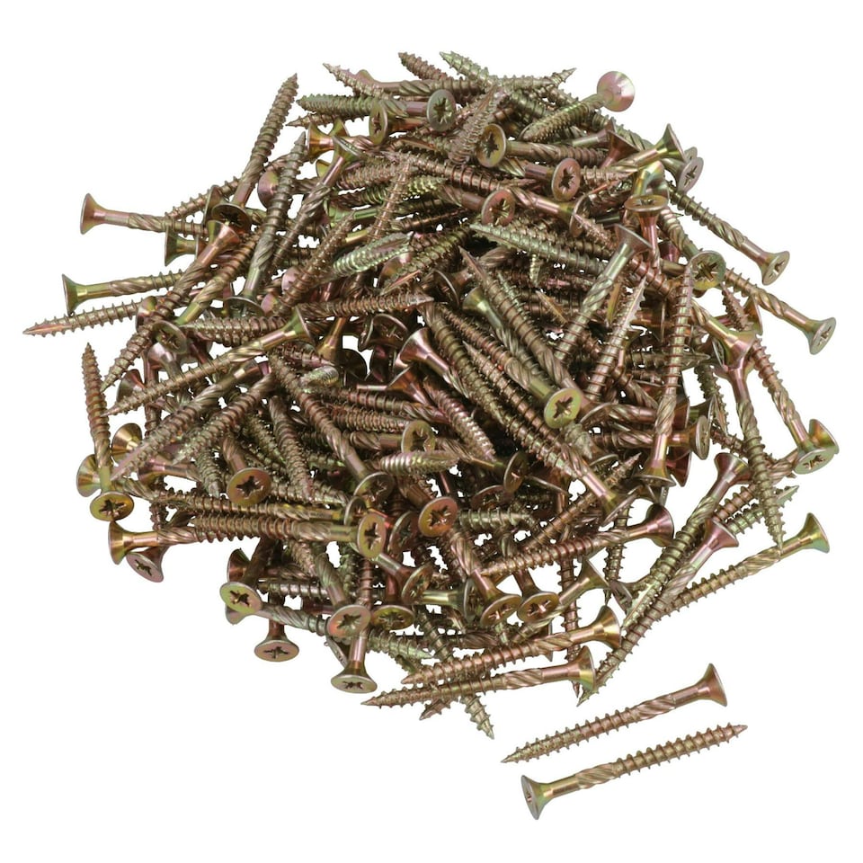 image 1 of Countersunk Wood Screws 5.0 x 50mm Serrated Edge Prevent Splitting PZ2 400pc