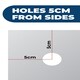 image 2 of Circuitt 4mm Sheet Mirror Glass Polished Edge 6 Holes 244 x 122 CM N/A