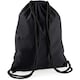 image 2 of Westford Mill Cotton Gymsac Bag - 12 Litres - Black/Black - One Size | Multi | One Size