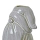 image 2 of Gonk Taper Candle Holder - Ceramic - L7 x W7 x H11 cm - White White