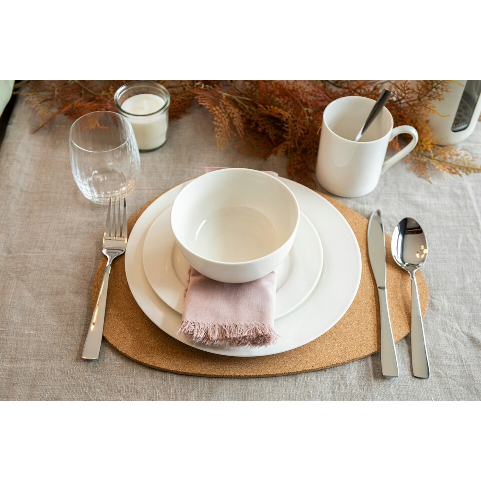 image 1 of Mikasa Dinner Set White Bone China 12 Piece