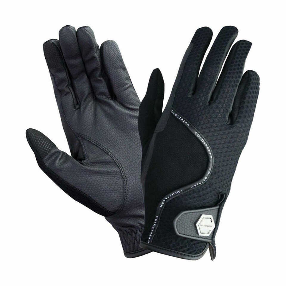 Coldstream Unisex Adult Swinton Combi Mesh Riding Gloves - Black - XS Black | XS