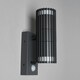 image 3 of BHS Zeb Outdoor Up and Down Wall Light with PIR Sensor, Anthracite