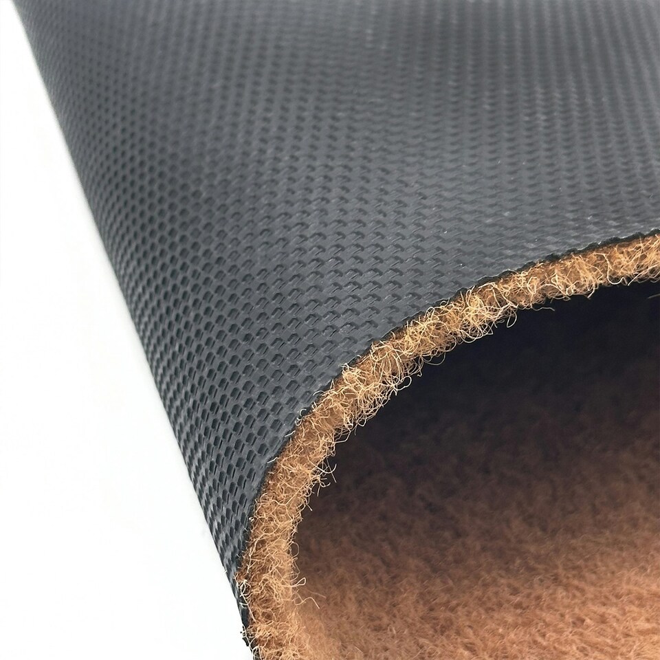 image 1 of Non-Shed Synthetic Coir Large Living Room Rugs Brown | 150cm x 90cm