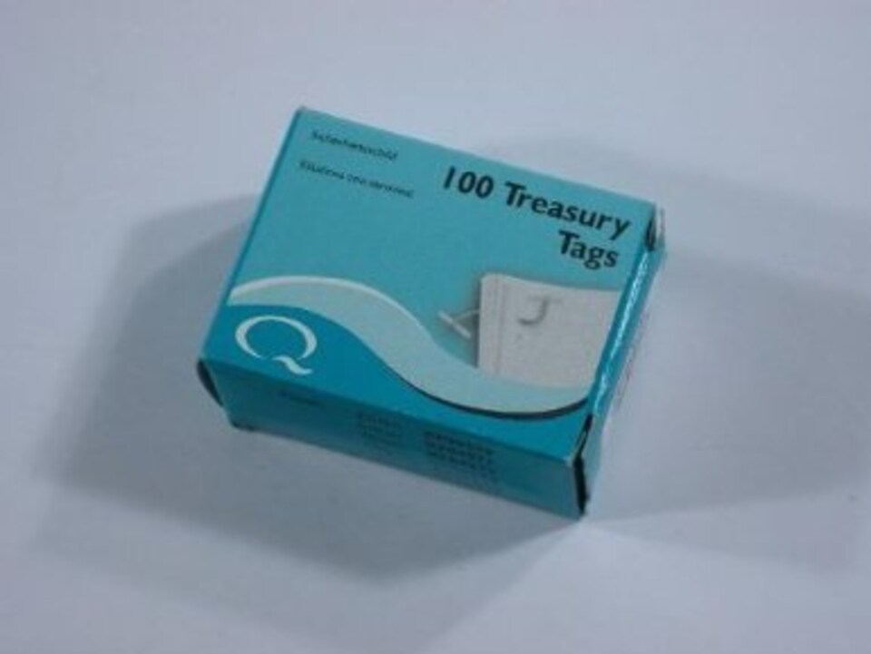 image 1 of Pack of 100 127mm Plastic Treasury Tags